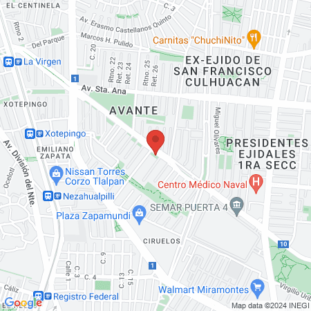 Doctora H. Martha Gómez Cruz map