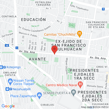VETERINARIA SANTA ANA map