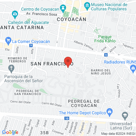 Estética Adriana map