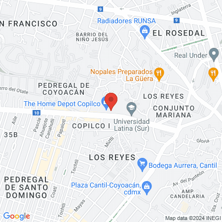 BodyBrite Coyoacán Los Reyes map