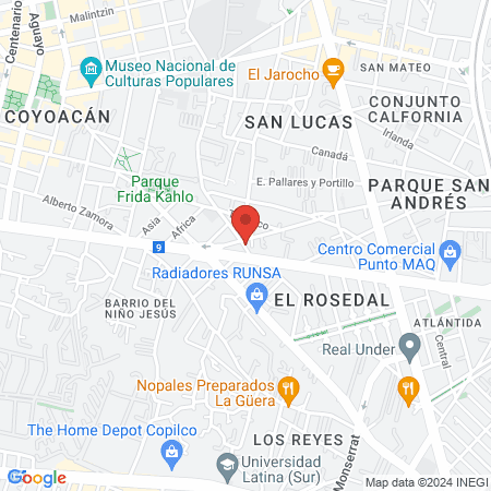NOVA SHINE BEAUTY CENTER COYOACAN map