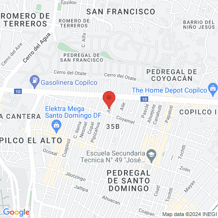 ONE LOVE ESTUDIO MX map