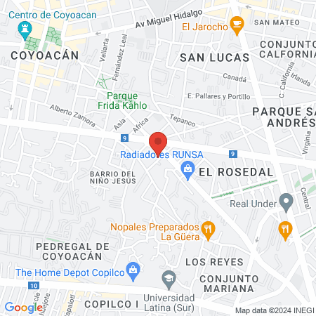 Dr Alatriste Santiago Jose map