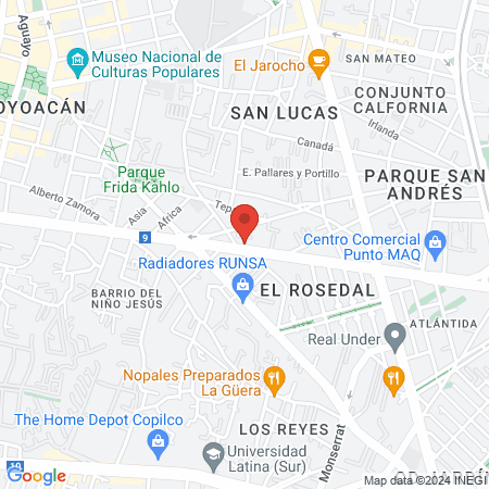 Clínica Dental Eolodent Coyoacan map