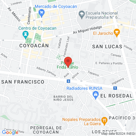 CURSOS DE BELLEZA map