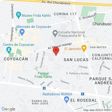 APEC - Hospital de la Ceguera Dr. Luis Sanchez Bulnes map