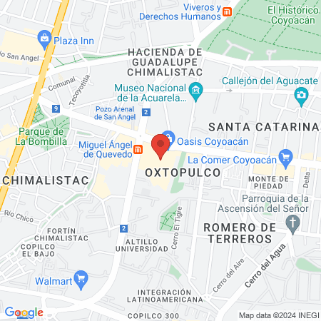 SALÓN DE LA JUSTICIA estética De Superhéroes •Oasis Coyoacán•Paseo Interlomas map