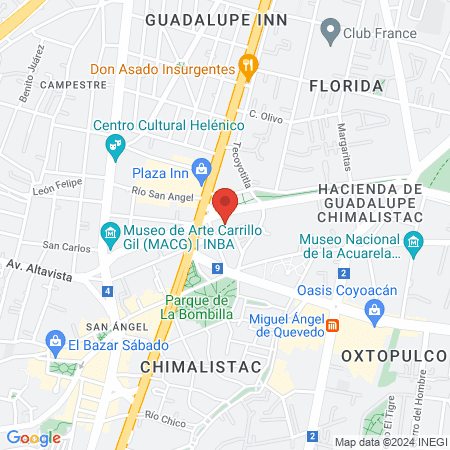 Hospital OMI Cedros map