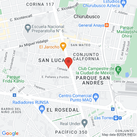 Clínica San Pablo División del Norte map