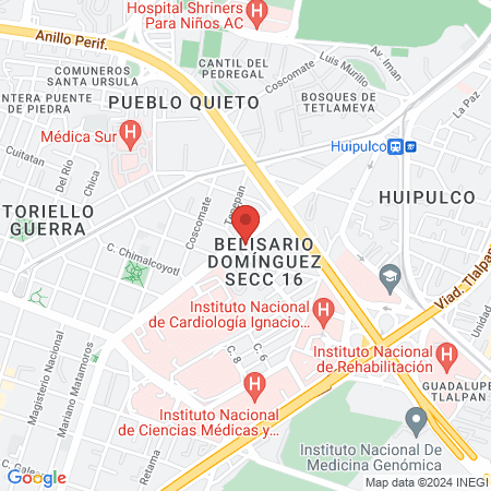 Estética Lizzeth map