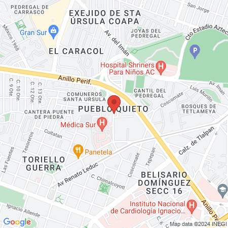 Fisioterapeuta Enrique Mendoza Colin map