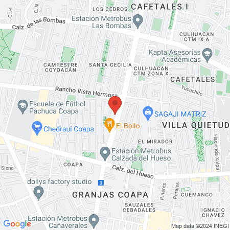 Orange Gym Cafetales map