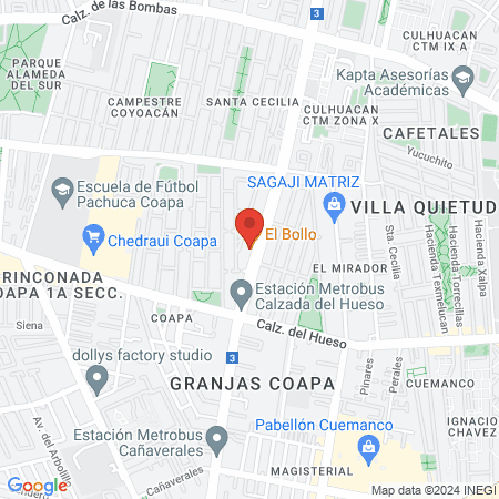 Universo Pilates Villa Coapa map