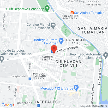 Estética Alfa y Omega map