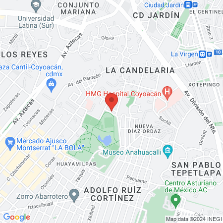 Estética, peluquería y barbería el Teo map