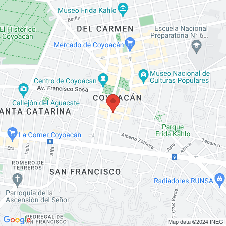 Clínica Dental "Integra Dental Coyoacán" map