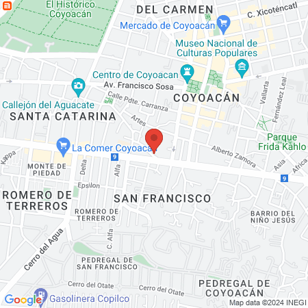 Terapia Psicològica Coyoacan map