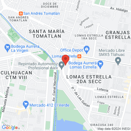 Cabina de Masajes lomas Estrella map