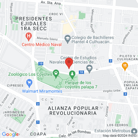 Dr. Rodrigo Valero Romero, Médico general map