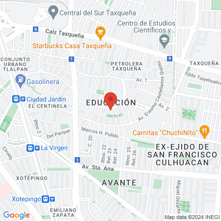 Rigoberto Campos Farias Dentista Coyoacán map