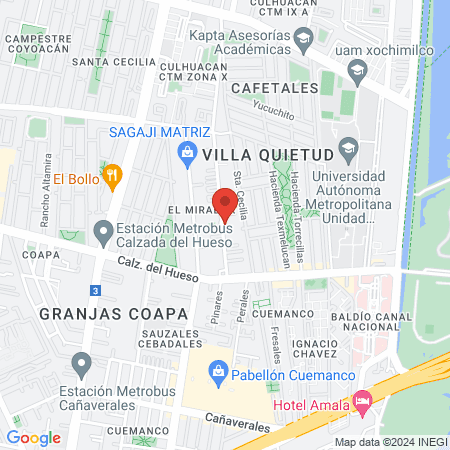 The beauty studio Mx map