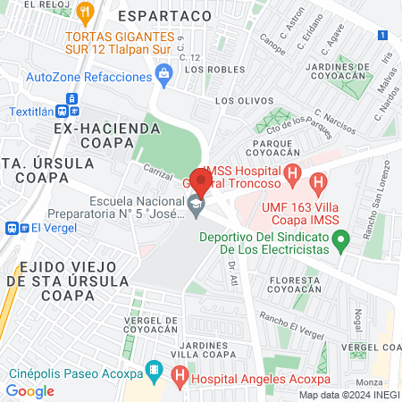 Estética Óscar map