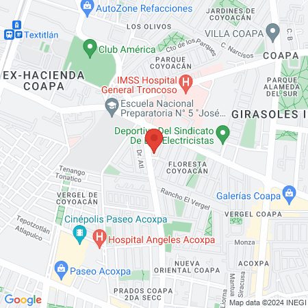 Barber Shop Luna map