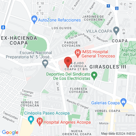 IMSS Hospital General de Zona 32 map