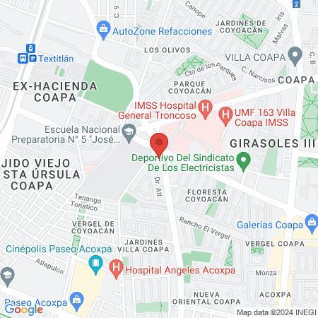 Rufino Gonzalez Cuautémoc map