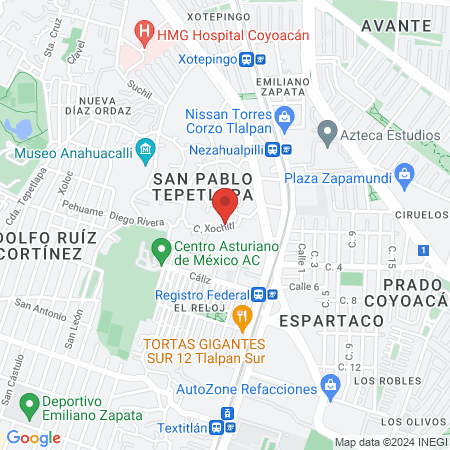 Beauty and lashes salon map