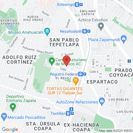 Dr. Javier Antonio Rico Garduño map