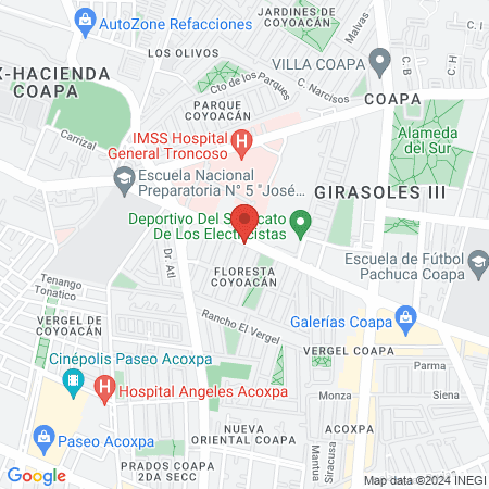 Dr. Rafael Barrera, Cirujano Plástico en Ciudad de México map