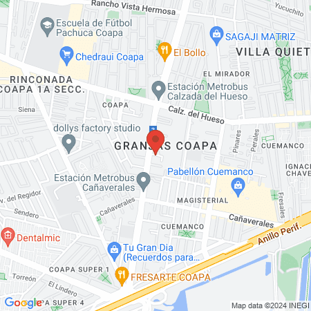 Centro de Formación y Capacitación Aerobico Fitness Pole Mexico map