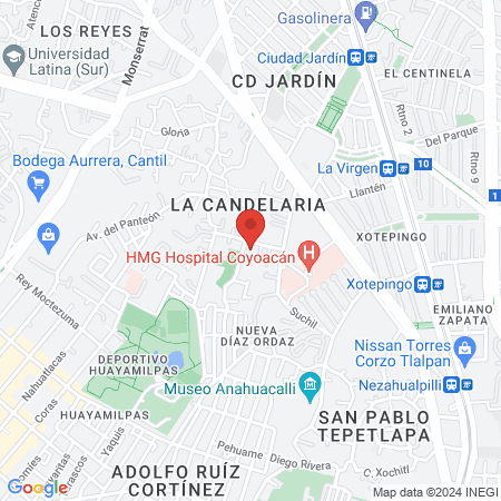Alejandro Mendoza Angiólogo Coyoacán map