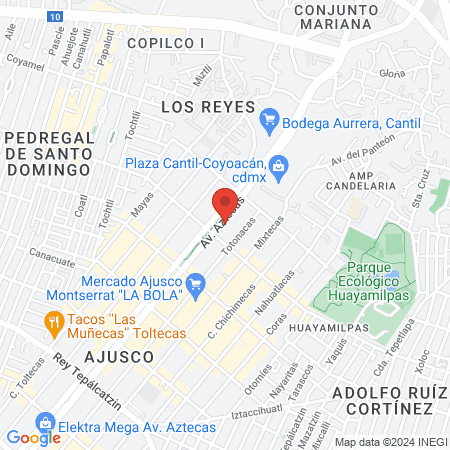 Veterinaria Aztecas map