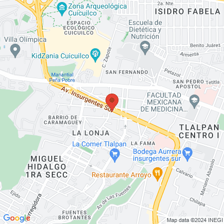 León De Navajas Insurgentes Sur map