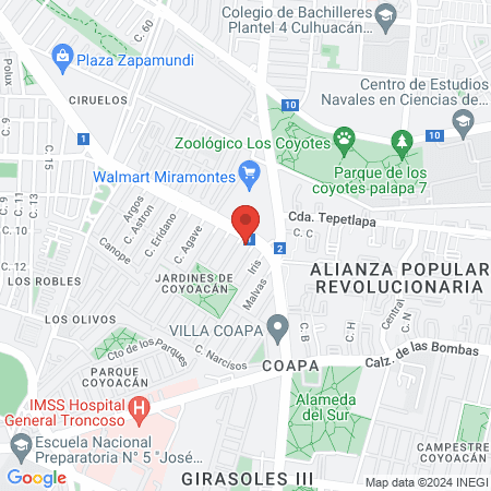 Dra. Rosa Isela Banda Gonzalez map