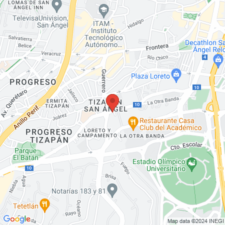 Dra. Alejandra Cabrera Coria map