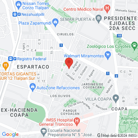 Doctor Romero Grande Rafael map