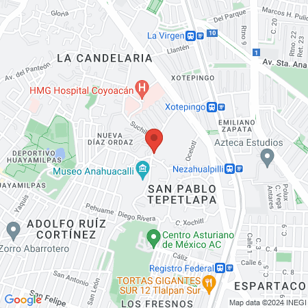 Consultorio Psicoanalítico Doctor Edgar Díaz Franco map