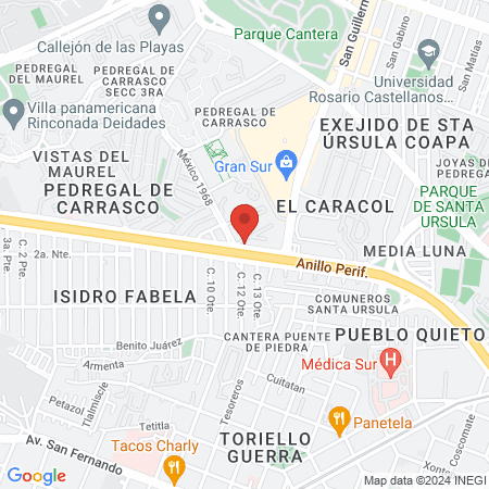 Olaya studio pedregal map