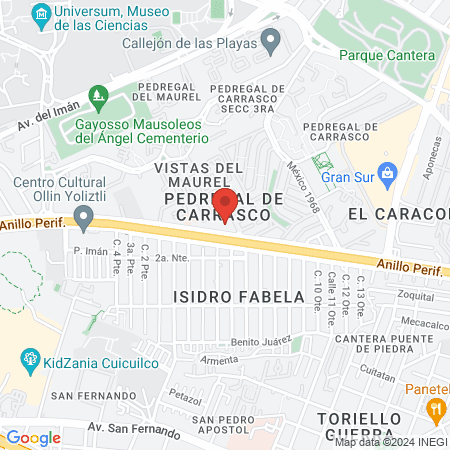 Dentis+a Patio Pedregal map