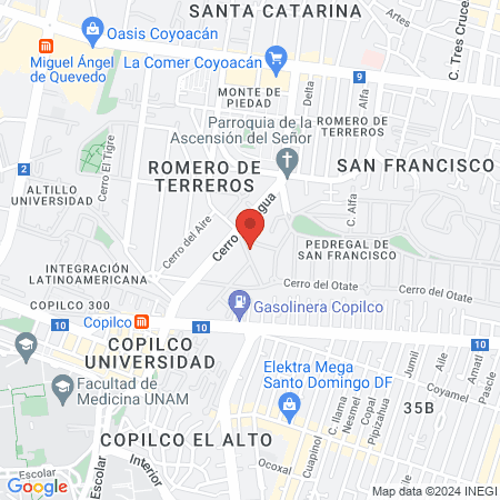 Dra. Laura Hinojosa map