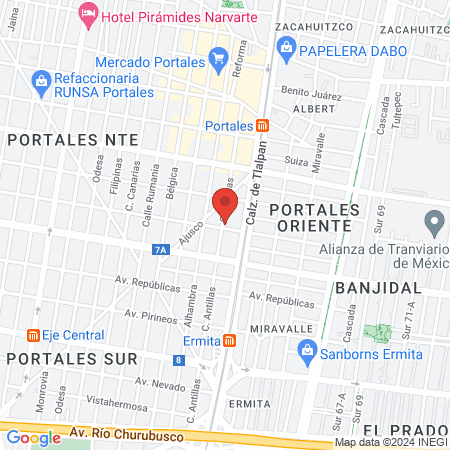 Peluqueria D' José map