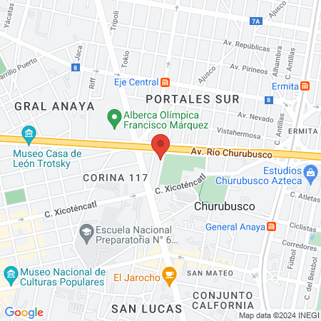 Centro de Audición México map