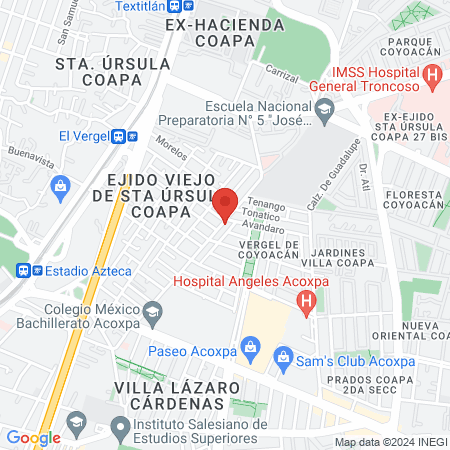 Dra. Maribel Gonzalez Espinosa map