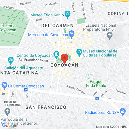 Dra. Sandra Sotelo Rivera map