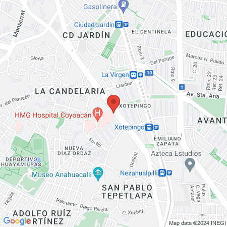 Dra. Andrea Isela Ambriz Reyes - Ginecologa en Coyoacan (CDMX) map