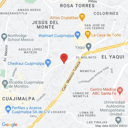 Punto Clínico Especialistas - Cuajimalpa map