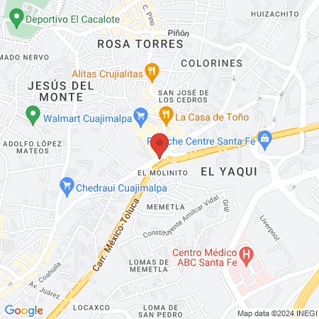 Púrpura cuajimalpa map